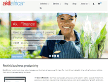 Tablet Screenshot of akiliafrica.com